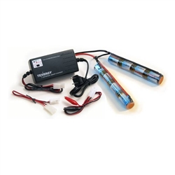 MetalTac Power Package - 9.6v 1600 mAh Butterfly Battery & Smart Charger