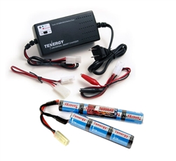 MetalTac Power Package - 8.4v 1600 mAh Butterfly Battery & Smart Charger