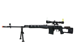 A&k 500 Fps Svd Dragunov Sniper Rifle Variable Zoom Hunting Scope And 